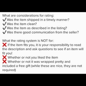 ⭐️ Poshmark Rating System ⭐️